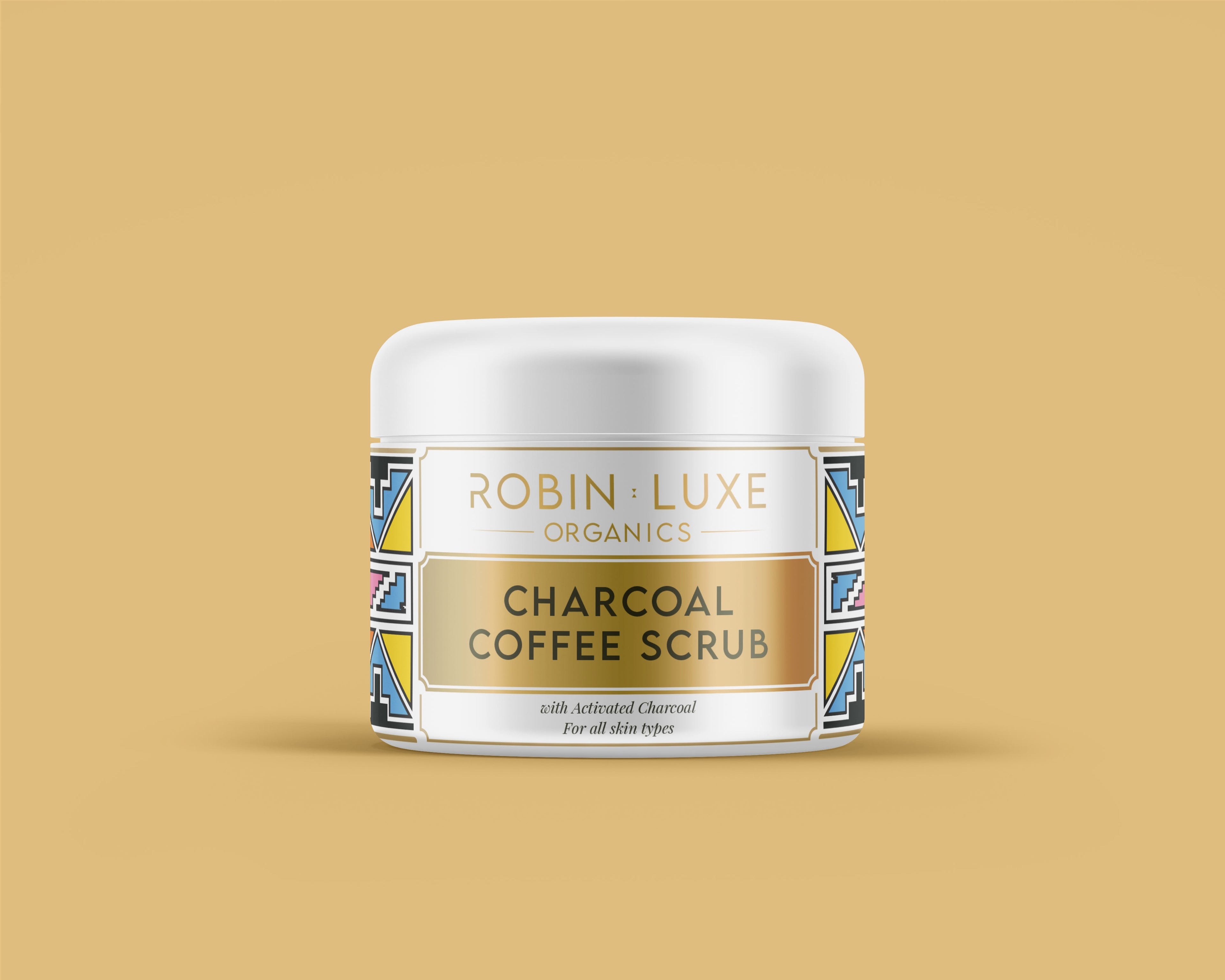 Charcoal coffee scrub